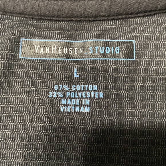 Van Heusen Studio Mens Dress TShirt Size Large - Picture 3 of 3